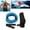 Blue, variant on Swim Belt for Swim Training, 157.48 Inch Adjustable Bungee Cord Swim Tether, Swim in Place Pool Trainer Belt, Stationary Harness for Aquatic Resistance Water Exercise