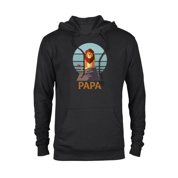 Disney The Lion King Simba Papa Día del Padre Father’s Day - Pullover Hoodie for Adults - Customized-Black