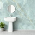 thumbnail image 3 of 20pcs Waterproof Peel and Stick Marble Wall Tiles, 11.8"x11.8" Self-Adhesive PVC Panels for Bathroom, Kitchen, Living Room, TV Walls, 3 of 9