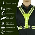 thumbnail image 3 of Gilet Réfléchissant Gilet de Sécurité de Nuit Vitesse de Course Réglable LED Bandes Réfléchissantes, 3 of 8
