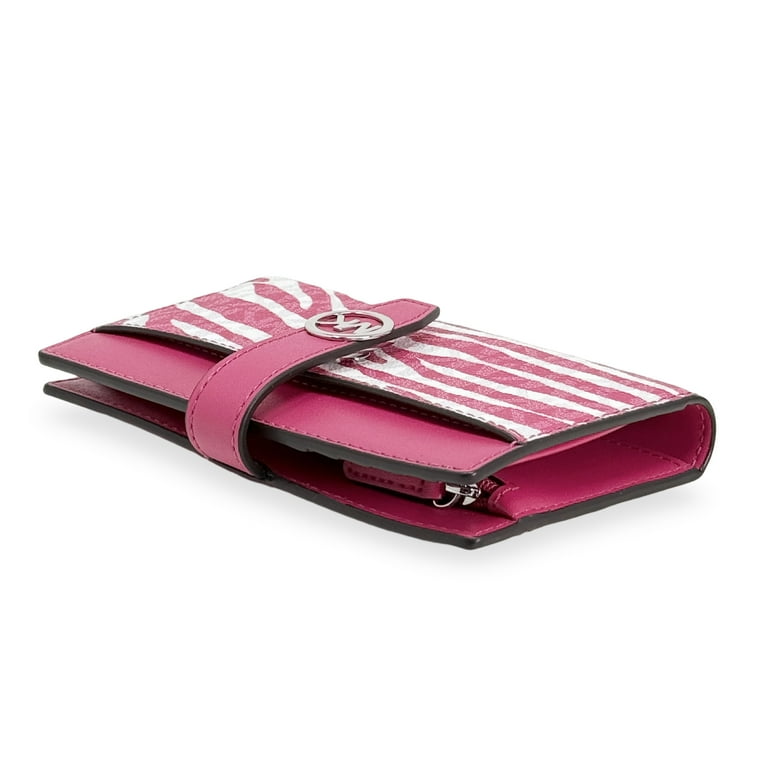 小物 MICHAEL KORS ladies wallet Michael Kors Women's Greenwich Medium Zebra Signature Logo