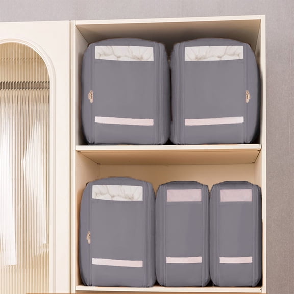 Msgweeeg Space Bags Vacuum Storage Bags Compression Quilt Storage Box for Blankets and Bedding Large Capacity Wardrobe Organizer Bag for Clothing Proof Moving and Organization Bag