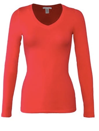 plus size red long sleeve shirt