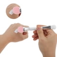 thumbnail image 3 of Unique Bargains 1 Pc Lightweight Tongue Shape Facial Mask Brush Pink, 3 of 5