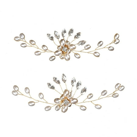 

1 Pair Women High Heel Bride Accessories Brooch Wedding Shoes Decorations Charm Buckle Pearl Shoes Clip Shiny Clips 4