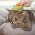 thumbnail image 5 of 2 Pcs Cat Brush with Release Button, Pet Brush, Self-Cleaning Brush with One Click, Grooming Brush for Cat Dog  (Pink+Green), 5 of 7
