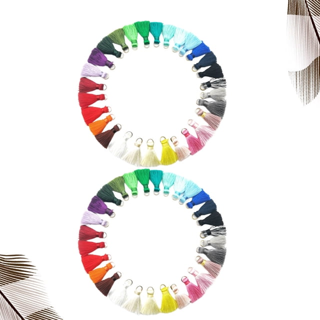 unbranded 60Ud Accesorios De Joyería Con Colgantes De Borlas Largas Multicolor Para Collares Y Llaveros Duraderos