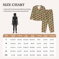 thumbnail image 4 of Haiem Geometric Watermelon Pattern Women’s Long-sleeve Sleepwear,Sleepwear Set,2-piece Loungewear Set,Soft PJs Comfy Nightwear with Pockets-Medium, 4 of 7