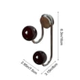 thumbnail image 3 of Ganchos magnéticos de madera con forma de bola,sin necesidad de taladrar.Colgador magnético potente.Gancho metálico inoxidable para toallas,ideal para la puerta del refrigerador,armarios,, 3 of 6