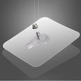 thumbnail image 6 of Heavy-Duty Clear Picture Hangers – 10mm Screw Adhesive Stickers, 6x6mm Transparent PVC Wall Mounts, No Drill, Holds 25 lbs Securely, 6 of 8