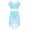 Sky Blue, variant on Aislor Kids Girls Lyrical Dance Dress Outfits Crop Top with Irregular Hem Skirts Latin Jazz Modern Dancewear Sky Blue 14