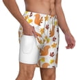 thumbnail image 2 of Balery Cartoon Squirrel Mens Swim Trunks Swim Shorts for Men Quick Dry Inseam Beach Shorts with Compression Liner Pocket-XX-Large, 2 of 9