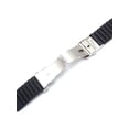 thumbnail image 3 of Mens 18-24mm Silicone Rubber Watch Strap Band Waterproof with Deployment Clasp Buckle Chic, 3 of 5