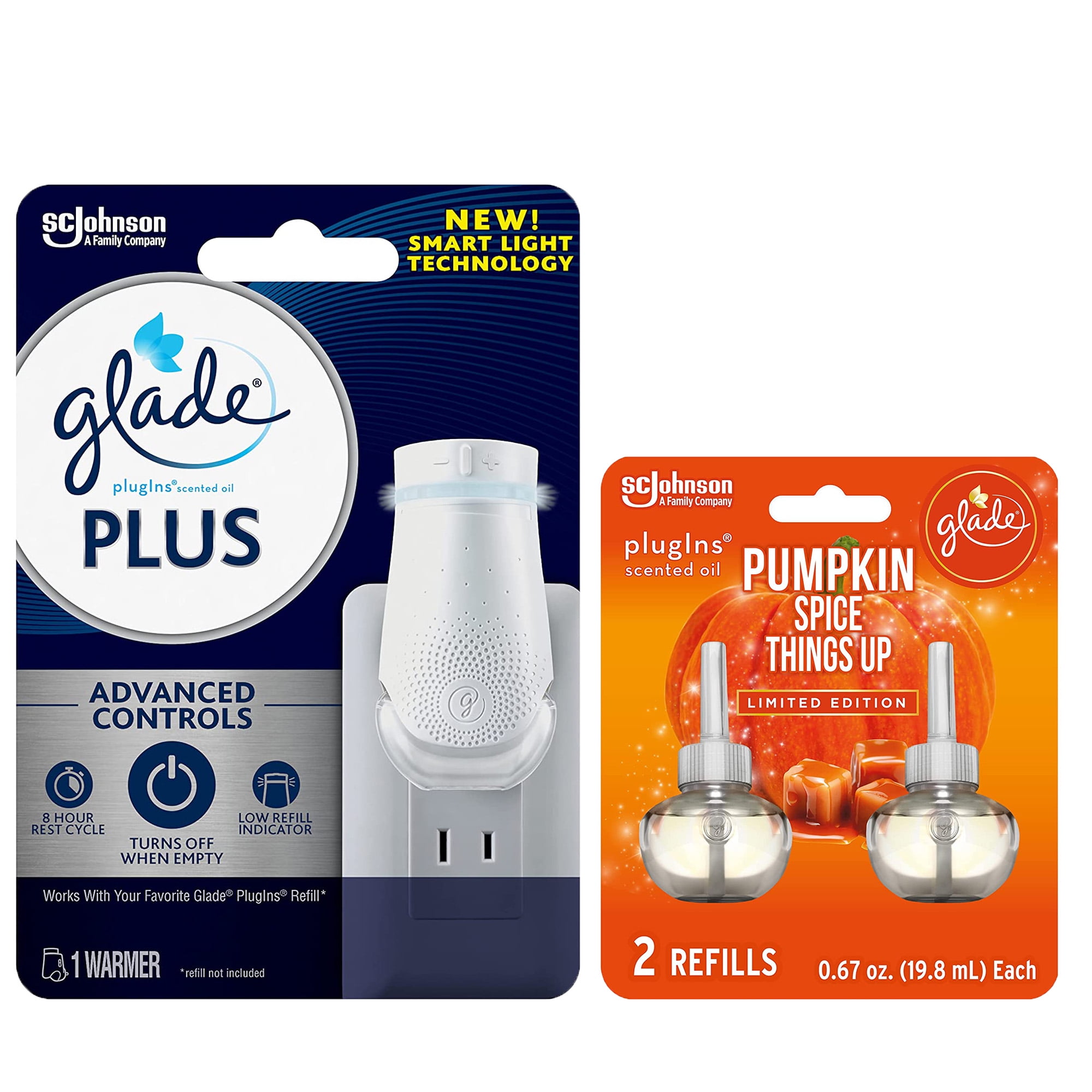 Philadelphia Mall Glade Plugin Scented Oil Plus Smart Light Technology