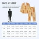 thumbnail image 3 of Balery Pineapples Pijama para Hombre de Dos Piezas con Manga Larga, Conjunto de Dormir y Descanso Suave con Bolsillos-Small, 3 of 6
