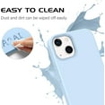 thumbnail image 4 of for iPhone 13 Mini Case Silicone Soft Gel Rubber Cover Shockproof Protective Phone Cases for iPhone 13 Mini 5.4 Inch, Light Blue, 4 of 9