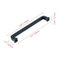 thumbnail image 6 of Utopia Alley 10pcs Bergen Pull Handle - Decorative Cabinet Drop Pull Handles- Vintage Cabinet Hardware with Hand Finished Matt Black - Metal Drawer Pull Handle, 6.3" Center to Center, 6 of 9