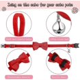 thumbnail image 3 of 4 Pieces 4 Colors Cat Bow Tie Collar With Bell Comfortable Velvet Cat Collar, 3 of 5