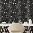 thumbnail image 2 of Ambesonne Sakura Peel & Stick Wallpaper for Home, Muted Lily and Butterfly Art, 13"x36", Charcoal Grey Pale Grey, 2 of 5