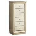 thumbnail image 1 of ACME Talor Wooden Rectangular Jewelry Armoire with 6 Drawers in Antique Gold, 1 of 7