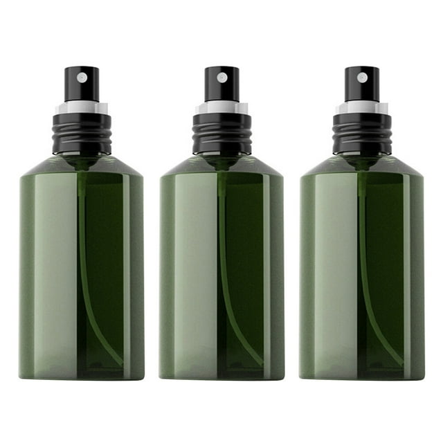 KAKOWELY water sprayer bottle 3pcs Portable Spray Bottle Empty Bottle Press Type Subpackaging Bottle Dispenser Spray Liquid Storage Container (50ML Dark Green)