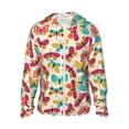 thumbnail image 1 of Fotbe Colorful Butterflies Chaqueta con Protección Solar UPF 50+ para Hombre y Mujer, Camisa con Capucha y Bolsillos-3X-Large, 1 of 7