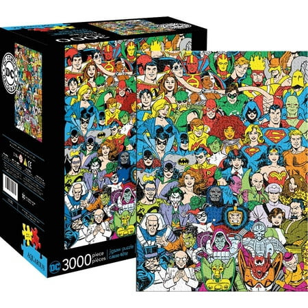 dc comics line up jigsaw puzzle 3000 piece contains 3000 pieces