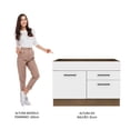 thumbnail image 5 of Mueble de Cocina Para Tarja Madesa Agata 1 Puerta y 2 Cajones Marrón Blanco, 5 of 5