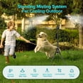 thumbnail image 3 of GokeLQ 64in Outdoor Mister for Patio Cooling, Mist System with 6 Nozzles, 4-Way Water Mister, Portable Mister for Yard Pool Plant BBQ Kids Play, 3 of 9