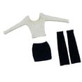 thumbnail image 3 of Figura de tubo para mujer a escala 1:6, ropa de moda hecha a mano, conjunto de mangas de tubo para blanco, 3 of 9