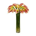 thumbnail image 3 of Nearly Natural Calla Lily Artificial Flower Arrangement with Cylinder, Cream, 3 of 8