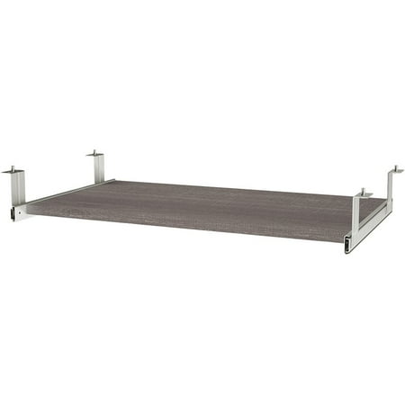 - Bestar i3 Plus Computer Keyboard Shelf in Bark Gray
