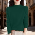 thumbnail image 5 of Only Moment Green Womens Long Sleeve Shirts Lightweight Sweaters Fall Outfits 2026 Color Block Winter Clothing Dressy Casual Soft M, 5 of 6