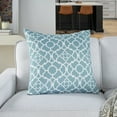 thumbnail image 4 of Nourison Lovely Lattice 20" x 20" Turquoise Indoor/Outdoor Washable Throw Pillow, 4 of 6