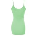 thumbnail image 2 of Essential Basic Women Basic Built In Bra Spaghetti Strap Layering Cami Top Tank - Junior Size, 2 of 7