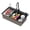 Black(30 X 18in), variant on Anvazise Kitchen Sink, Stainless Steel Single Bowl Sink,Embedded/Top Mounted Workstation Sink with Cutting Board & Drainage Basket,Farmhouse Workstation Sink with Multiple Accessories,32 X 18in