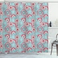 thumbnail image 1 of Ambesonne Vintage Shower Curtain, Oriental Spring Flowers, 69"Wx70"L, Pink Pale Blue, 1 of 3