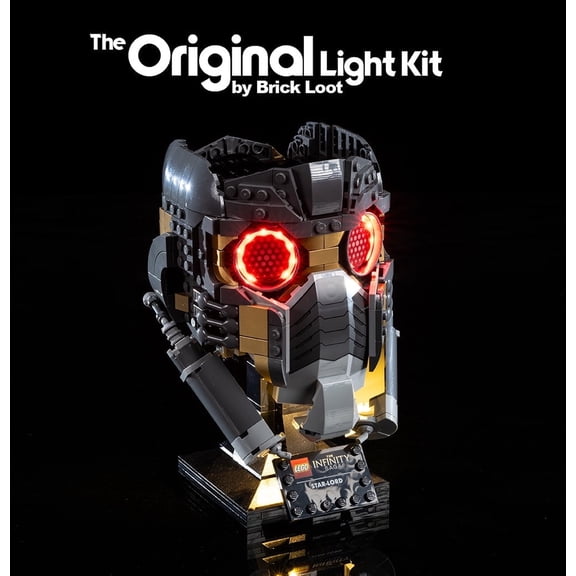 Brick Loot LED Lighting Kit for LEGO Marvel Star-Lord's Helmet 76251 - LEGO Set NOT Included