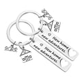 thumbnail image 2 of 2pcs New Home New Adventures Keychain Housewarming Gift for New Homeowner House Keyring Moving in Key Chain, 2 of 8