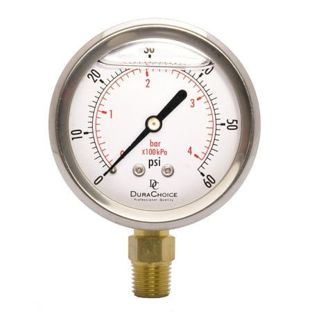 Steel Pressure Gauge 2-1/2
