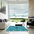 thumbnail image 7 of Ahgly Company Machine Washable Indoor Rectangle Transitional Dark Cyan Green Area Rugs, 6' x 9', 7 of 7