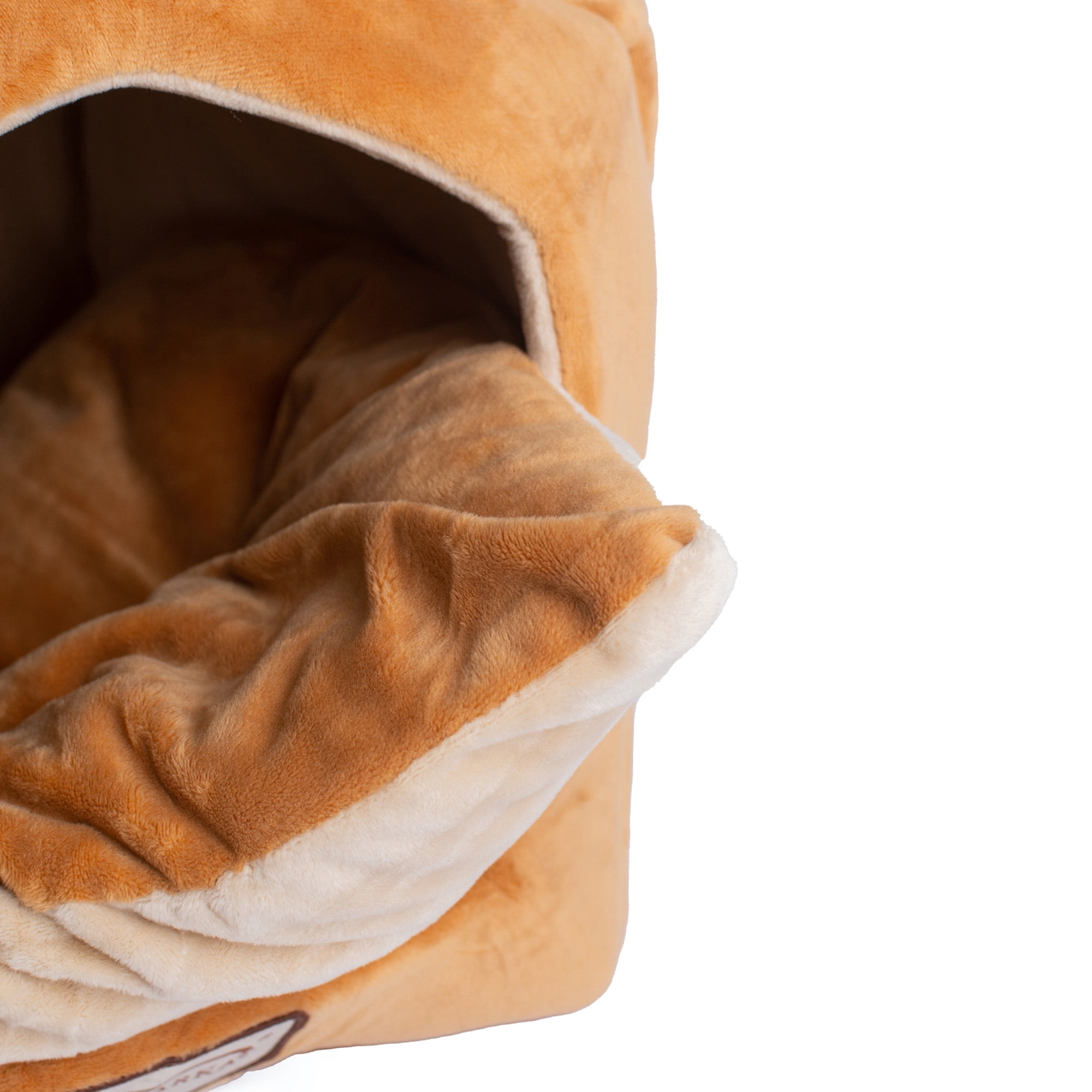 Armarkat Covered Pet Cat Bed, Brown