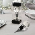 thumbnail image 2 of Efavormart Crystal Glass Ball Metal Wine Bottle Stopper Plug Party Favor Gift Box - Clear Box, Thank You Card, And Ribbon Included, 2 of 5