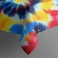 thumbnail image 5 of Colorful Tie Dye Spiral Pattern Square Tablecloth,Waterproof Square Table Cover,Wipeable Spillproof Washable Table Cover for Home Kitchen Party Decor 60"x60"(152x152cm), 5 of 6