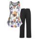 thumbnail image 1 of Conjunto Pijama de Talla Extra de Tank Top y Pantalones con Estampado de Calavera Rosegal Pijamas y Batas Tallas Grandes, 1 of 5