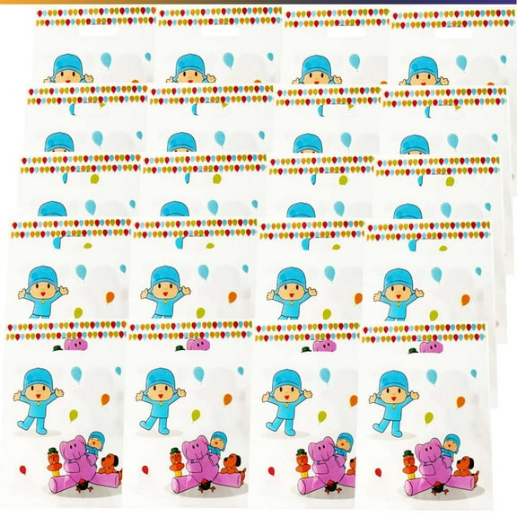 Pocoyo Candy Treat Bag Goodie Birthday Gift Bags Party Favors Handles Snack Supplies