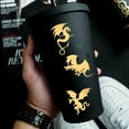 thumbnail image 5 of 9pcs 1.6x1.6 Inch Dragon Stickers Self Adhesive Gold Stickers Fantasy Theme Metal Gold Stickers Picture Stickers for DIY Scrapbooks DIY Resin Crafts Phone Water Bottle Decor, 5 of 6
