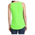thumbnail image 2 of Ladies Core Cotton Tank Top Neon Green X-Small, 2 of 6