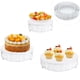 thumbnail image 1 of Juego de 3 soportes para tartas, postres, pastelería, caramelos, para fiestas, elegantes mesas redondas de columnas cilíndricas para bodas, soportes de tartas, mesas de plantas, 1 of 6
