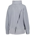 thumbnail image 3 of Women's Levelwear Heather Gray Chicago Cubs Sunset Farm Team Pullover Sweatshirt, 3 of 3